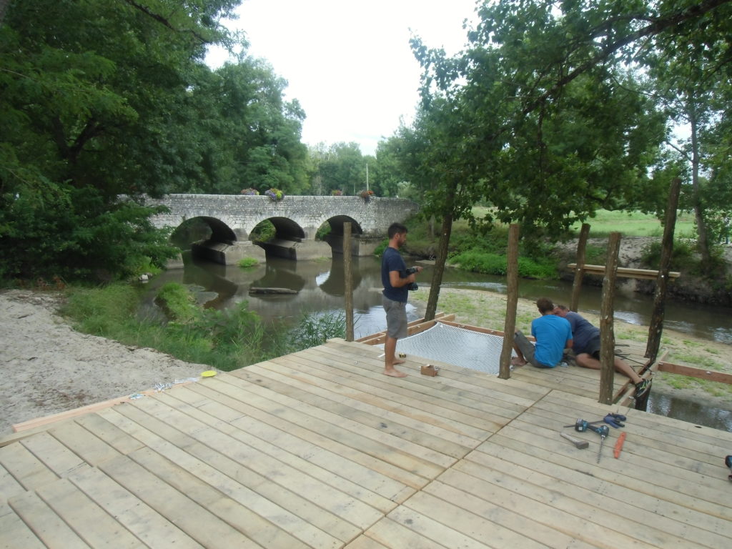 Finalisation du chantier. Crédit photo : Nicolas Patissier pour Studio Zef