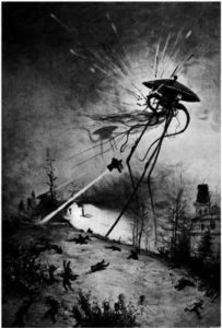 llustration by Alvim Corréa, from the 1906 French edition of H.G. Wells’ War of the Worlds.