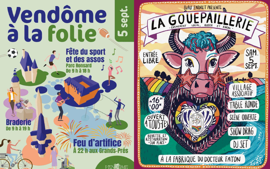 Studio Zef à Vendôme toute la journée du 05 septembre pour deux évènements!